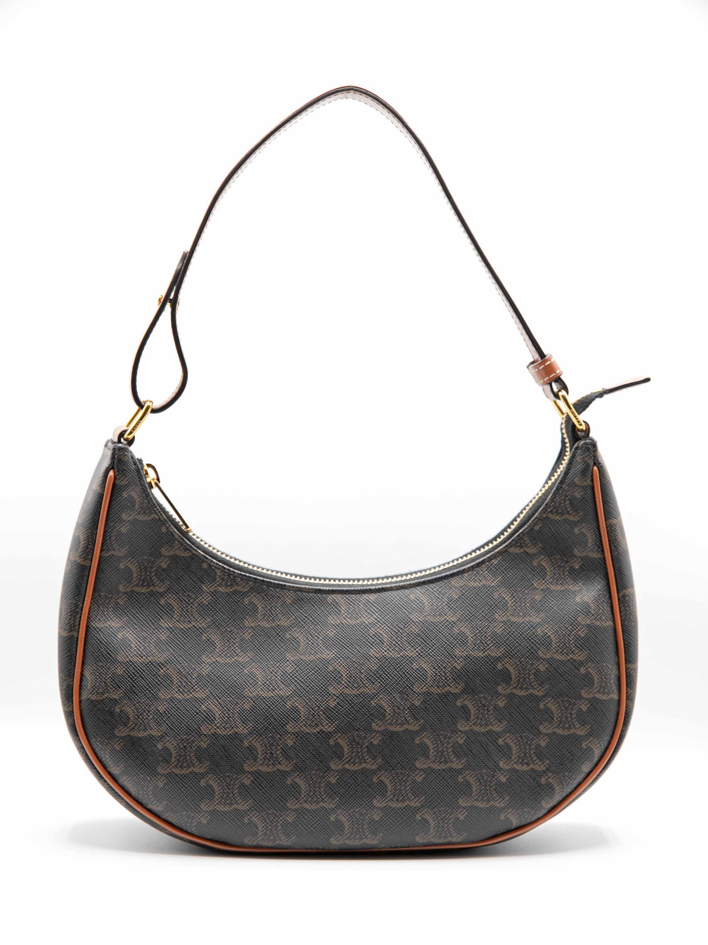 Celine - Borsa Ava in tela Triomphe e pelle di vitello