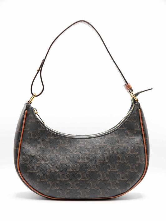 Celine - Borsa Ava in tela Triomphe e pelle di vitello